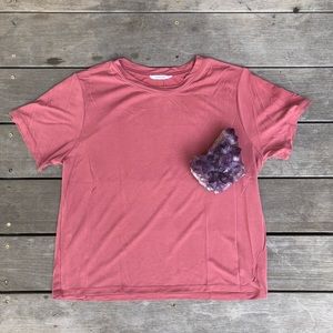 Excuse Me, I Have to Go Be Awesome pink tee